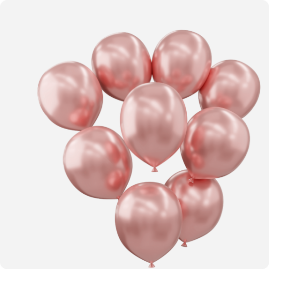 Pembe Renkli 10’lu Parlak Balon Seti Ürün Adı Alanı
