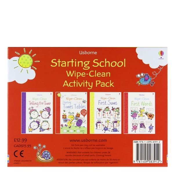 STARTING SCHOOL WIPE-CLEAN ACTIVITY PACK