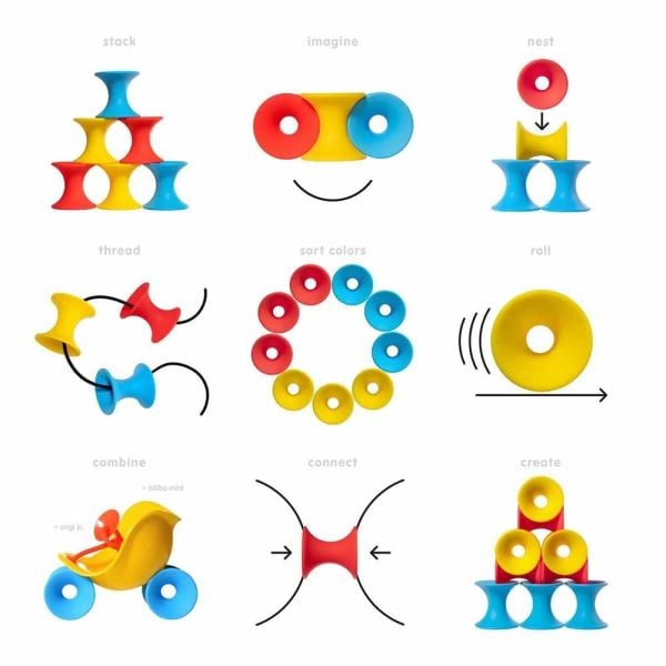 ulu 9-Set Blue-Red-Yellow