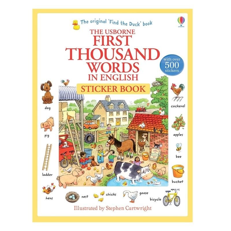 First Thousand Words In English Sticker Book