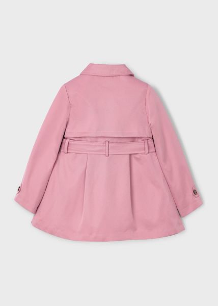 Kız Kemerli Trençkot Pembe