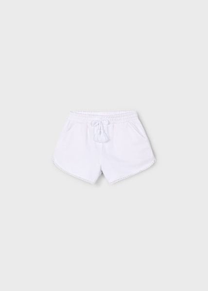 Kız Spor Şortu Beyaz