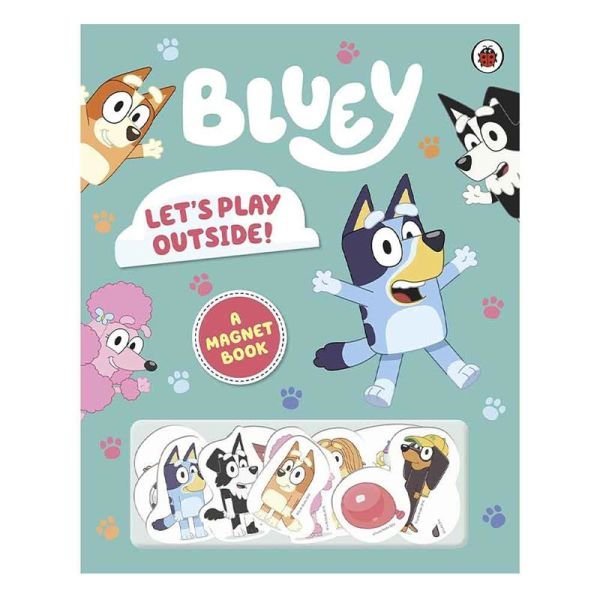 Bluey - Lets Play Outside Magnet Book