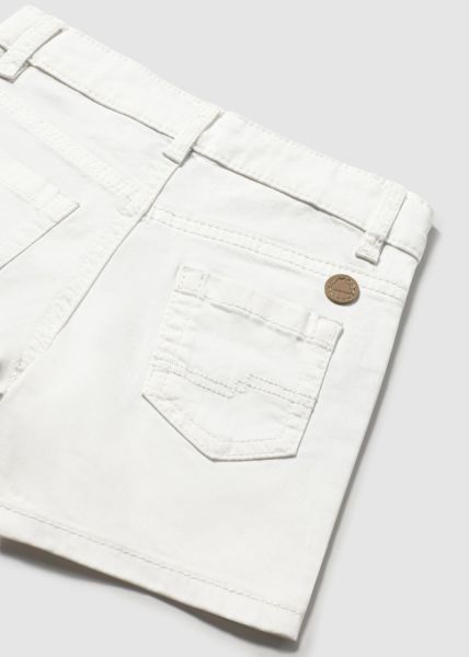 Bebek Twill Şort Beyaz