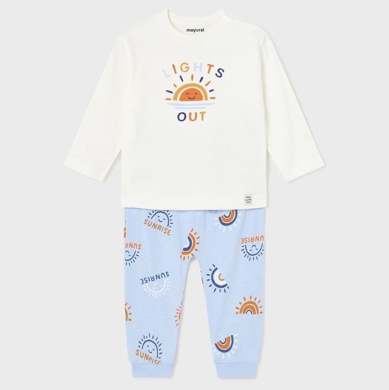 Mayoral Yazlık Erkek Bebek Uzun Pijama Takım Mavi