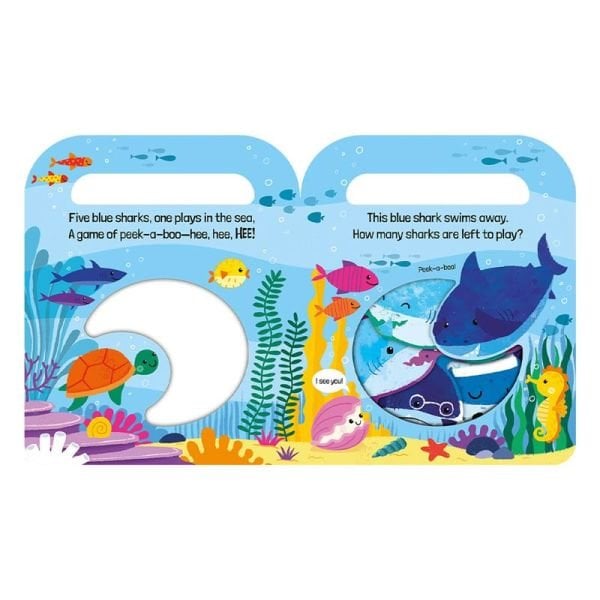 Five Blue Sharks - Carry And Count - Board Book