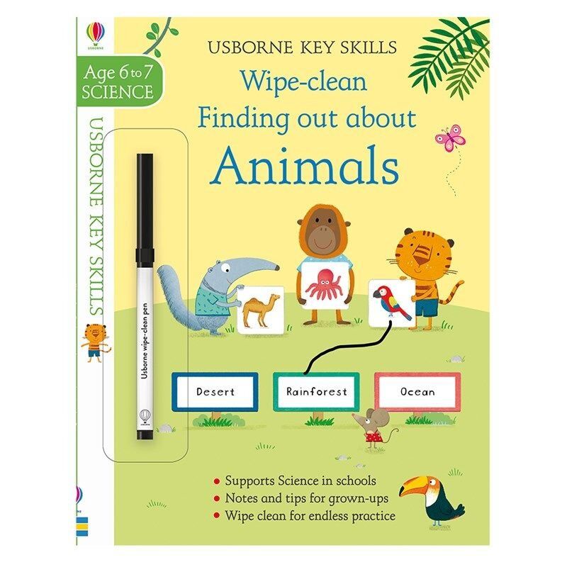 Key Skills Wipe Clean Finding Out About Animals 6-