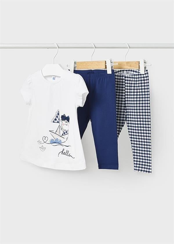 Mayoral Kız Bebek Pötikareli Taytlı 3'Lü Takım