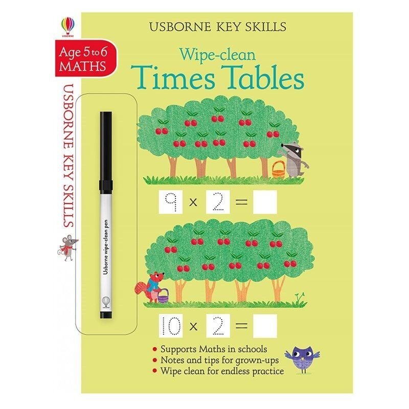 Key Skills Wipe Clean Times Tables 5-6