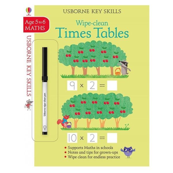 Key Skills Wipe Clean Times Tables 5-6
