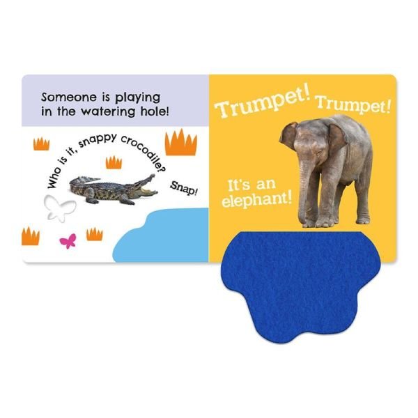 Babys First Wild Animals - 5 Felt Flaps To Lift