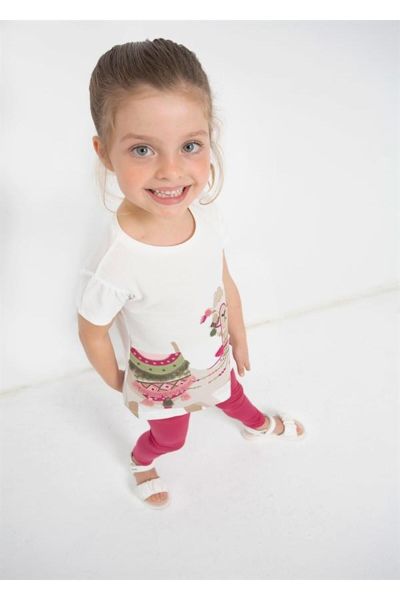 Mayoral Kız Çocuk Alpaka Baskılı Taytlı 2'li Takım