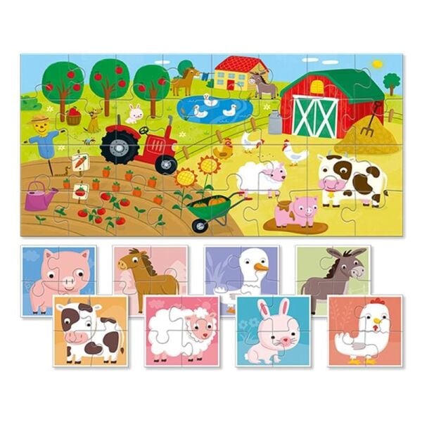 Bebekler için Puzzle - Çiftlik