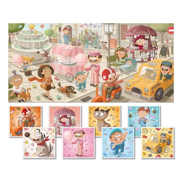 Bebekler için Puzzle - Şehir