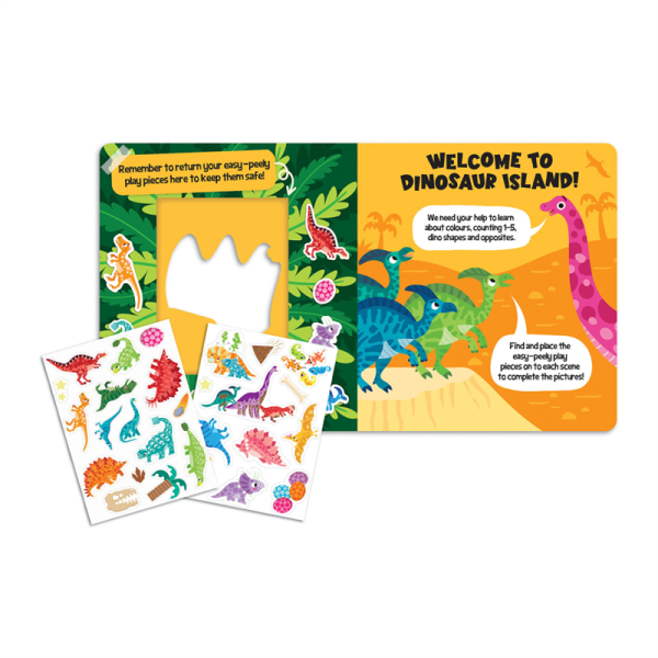 Easy Peely Dinosaurs - Peel, Stick, Play