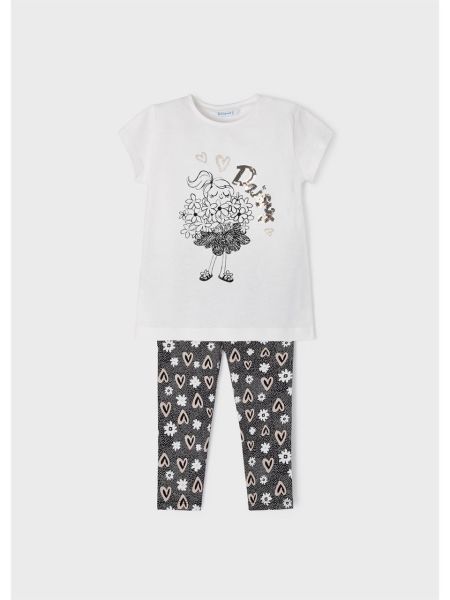 Mayoral Kız Çocuk Baskılı Kısa Tayt Takım