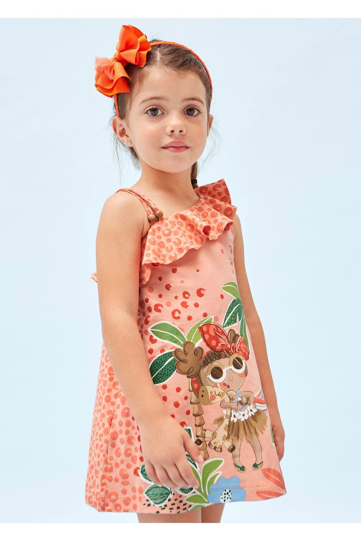 Mayoral Kız Çocuk Yazlık Baskılı Elbise