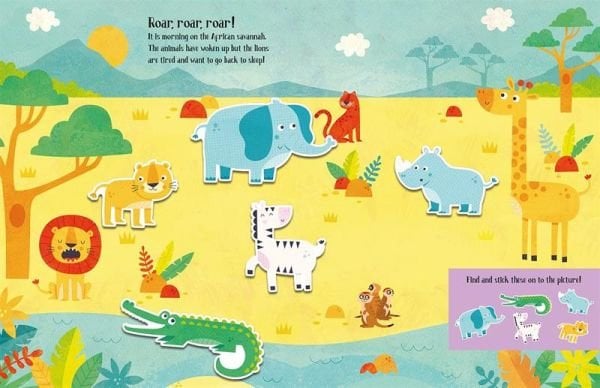 Felt Stickers - Animals Play Scene Book