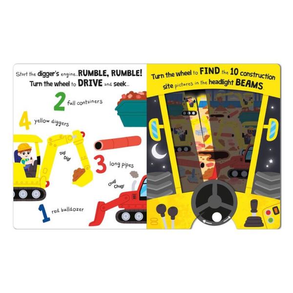 Drive and Seek Digger - A Magic Headlight Book