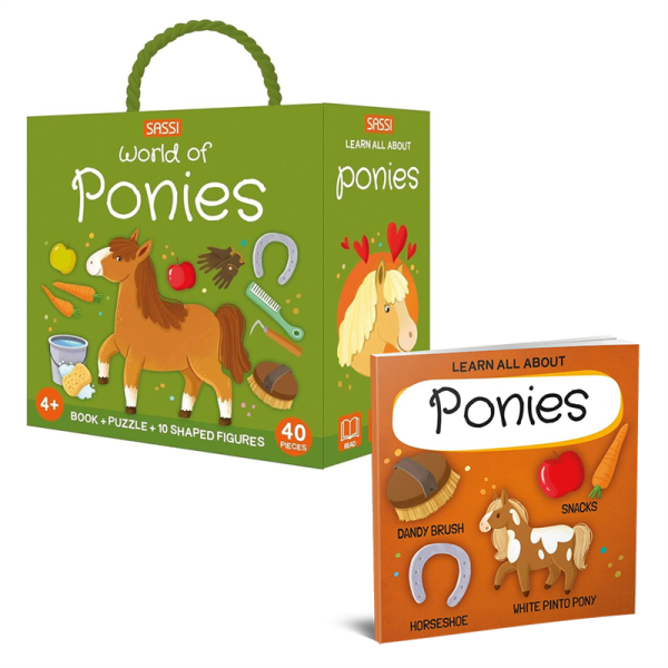World of Ponies - Book and Puzzle
