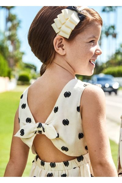 Mayoral Kız Çocuklar Için Pamuklu Puantiyeli Elbise