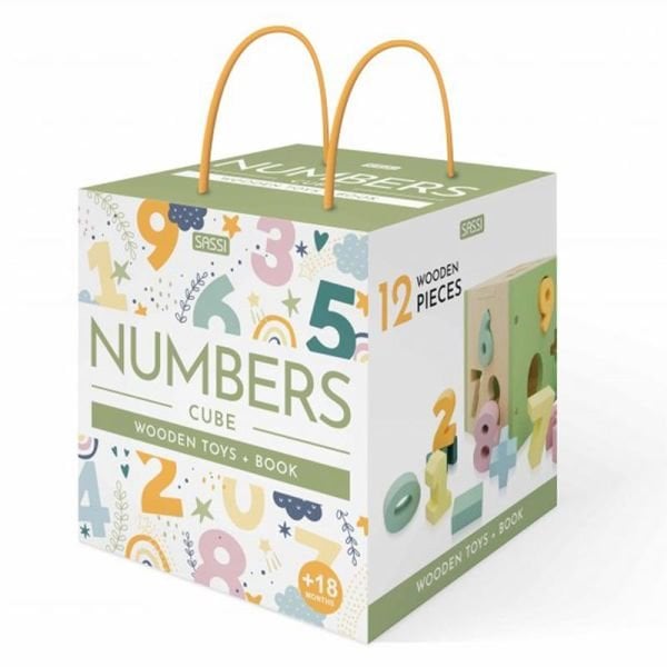Numbers Cube - Wooden Toys And Book
