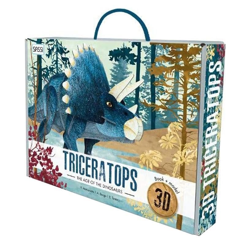 3D Triceratops - Book And 3D Model