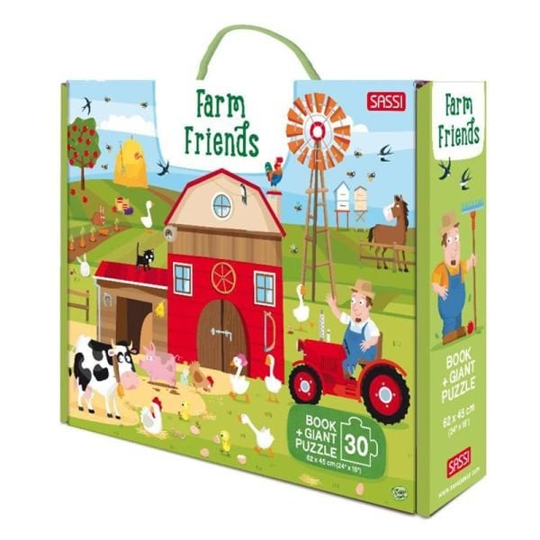 Farm Friends - Book And Giant Puzzle