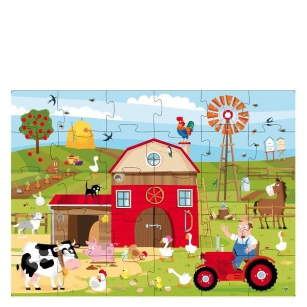 Farm Friends - Book And Giant Puzzle