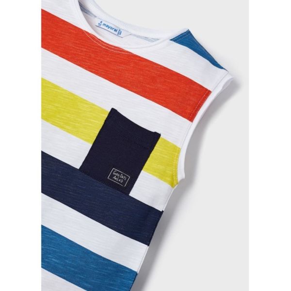 Mayoral Yazlık Erkek T-shirt Şort 3'lü Set Turuncu