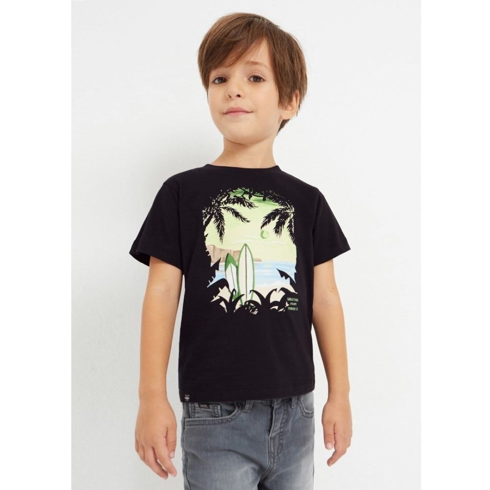 Mayoral Yazlık Erkek Kısa Kol T-shirt Siyah