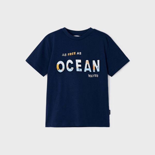 Mayoral Yazlık Erkek Kısa Kol T-shirt Koyu Mavi