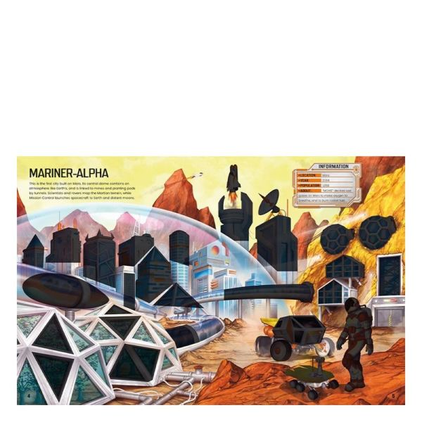 Build Your Own Futuristic Cities Sticker Book