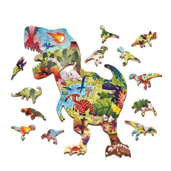 Ahşap Puzzle - Dinozor