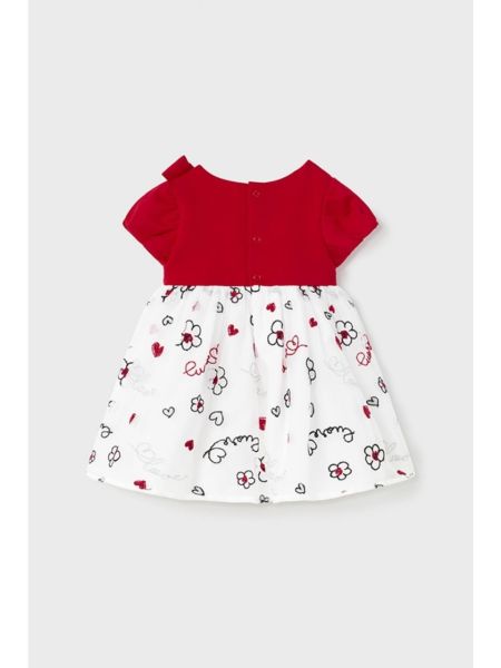 Mayoral 12-36 Ay Kız Bebek Işlemeli Tül Elbise Kırmızı